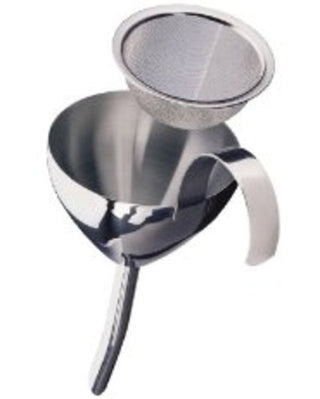Stainless steel funnel with filter